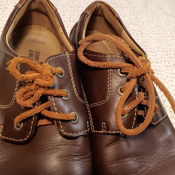 Johnston & Murphy men's 'McGuffey' Plain Toe memory foam derby shoes sz 9.5 M - Picture 10 of 16